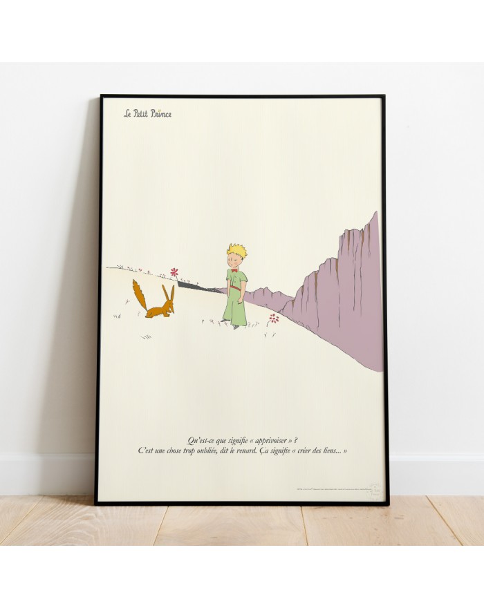 Affiche Le Petit Prince Et Le Renard 60 X 80cm