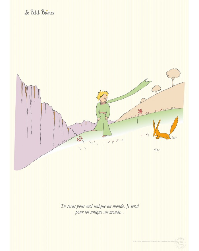 Affiche Le Petit Prince et le Renard (50x70cm)
