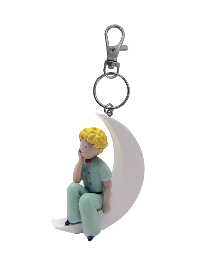 The Little Prince on the moon keyring x Plastoy