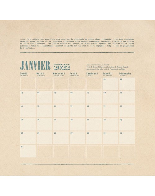 Calendrier Romain 2023 Calendrier Romain Hugault - Les Avions De Saint Exupery - 2022