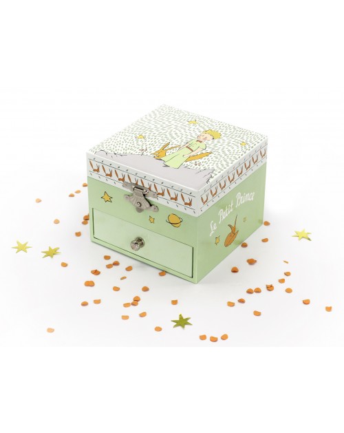 Coffret musique cube phosphorecent le Petit Prince© et mouton