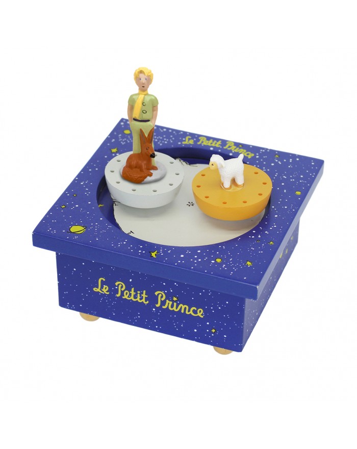 Dancing Music Box Little Prince and the Sheep - Royal blue
