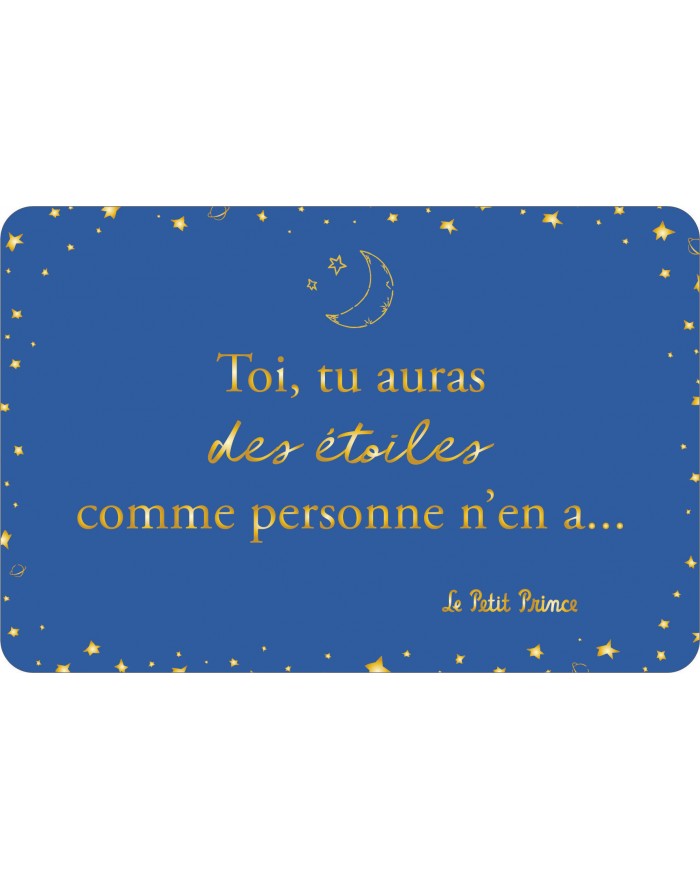 Carte Postale Le Petit Prince Toi Tu Auras Des Etoiles
