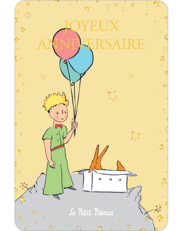 Carte Postale Le Petit Prince Joyeux Anniversaire